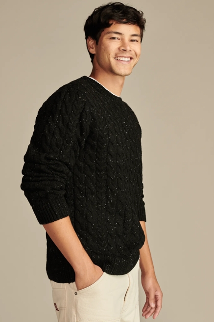 CABLE CREW NECK SWEATER, image 3