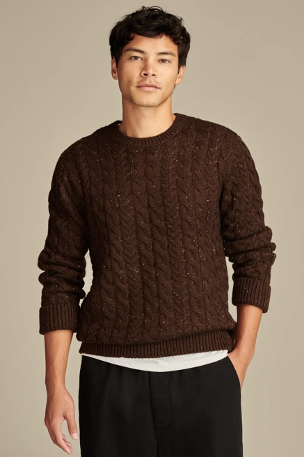 CABLE CREW NECK SWEATER, image 3