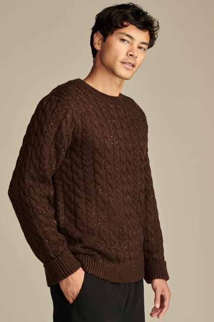 CABLE CREW NECK SWEATER, image 4