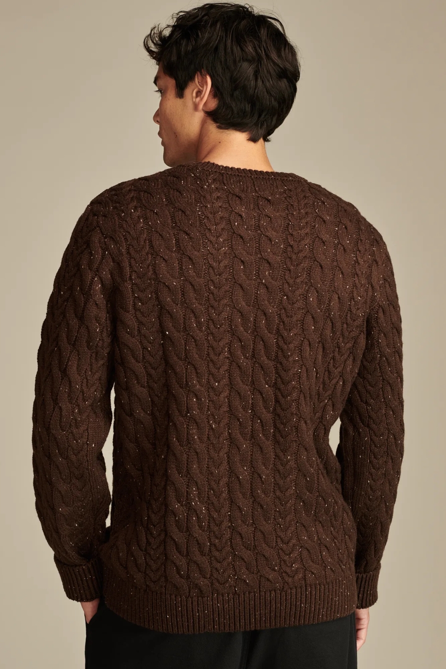 CABLE CREW NECK SWEATER, image 5