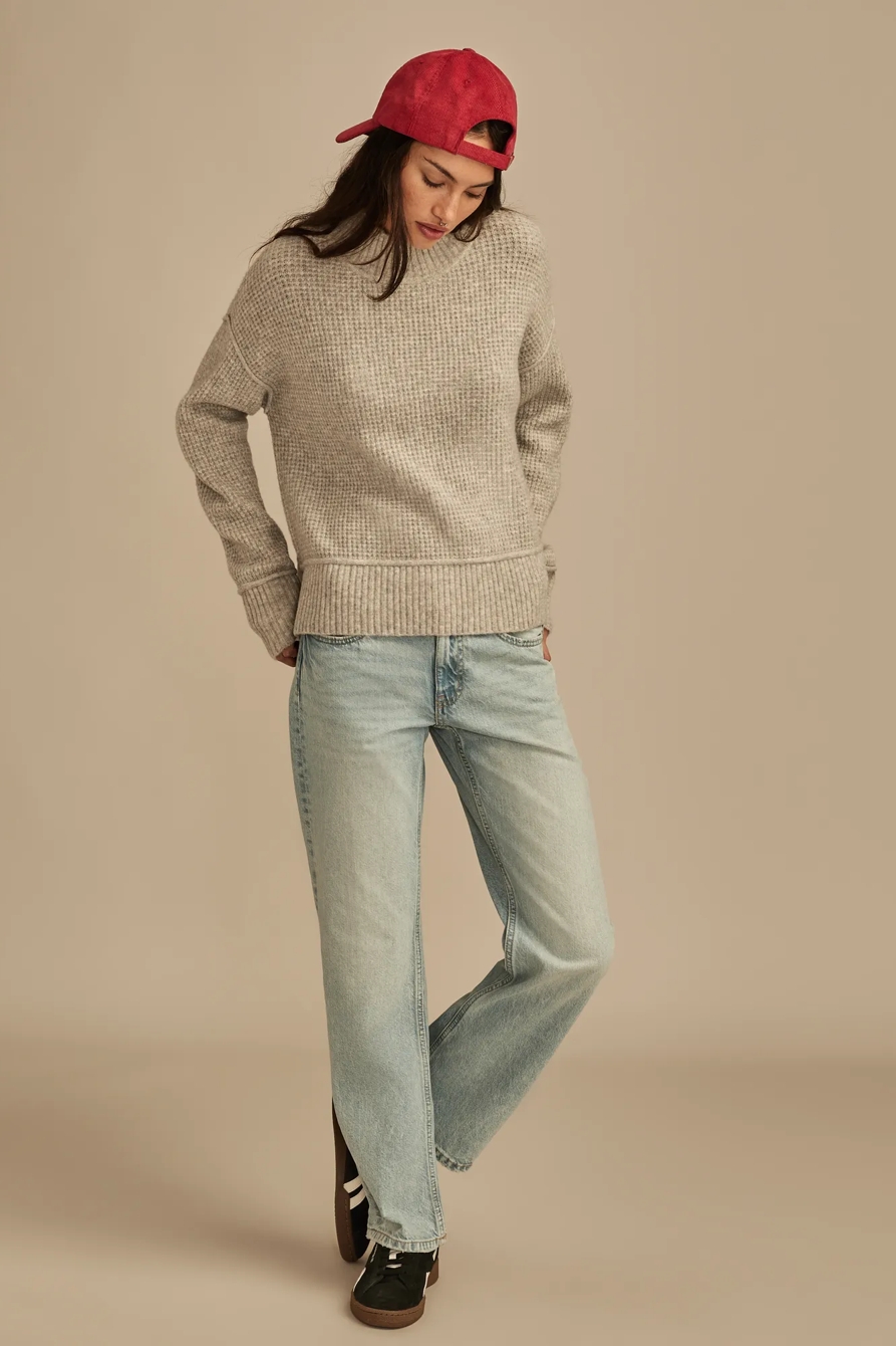 CLOUDSOFT MOCK NECK SWEATER, image 3