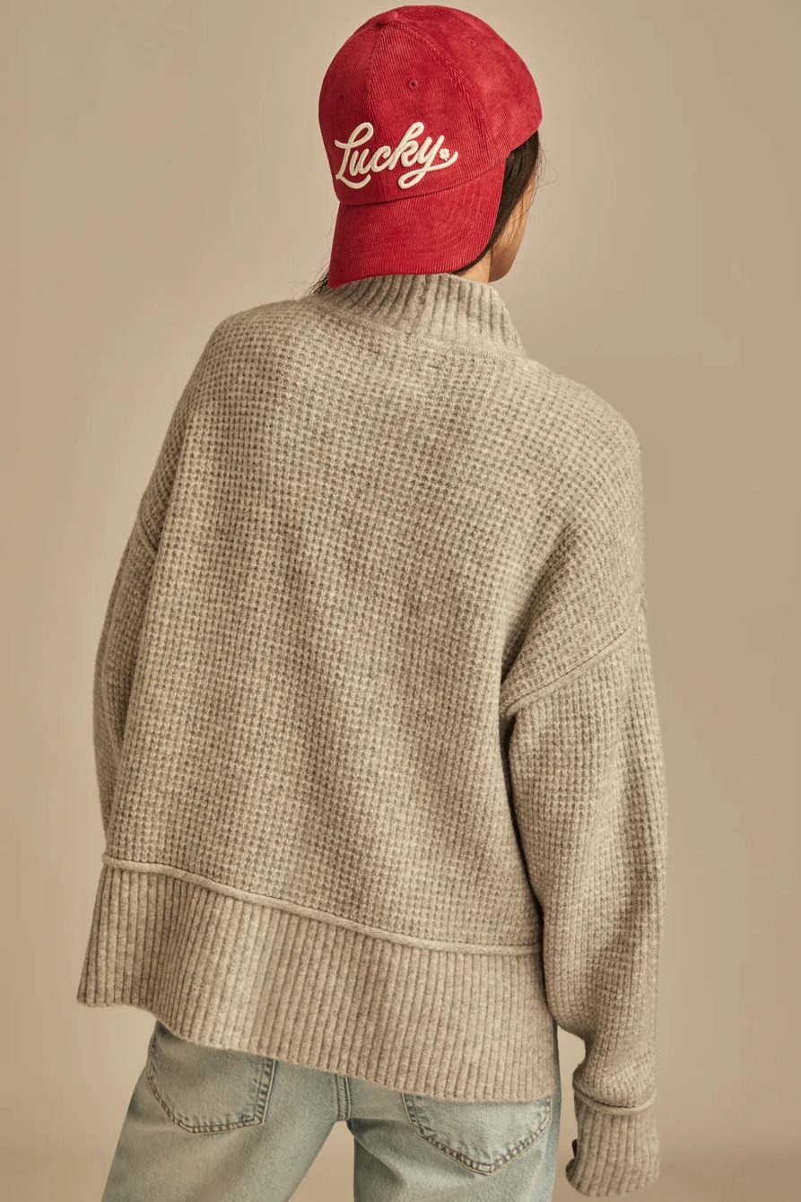 CLOUDSOFT MOCK NECK SWEATER, image 5