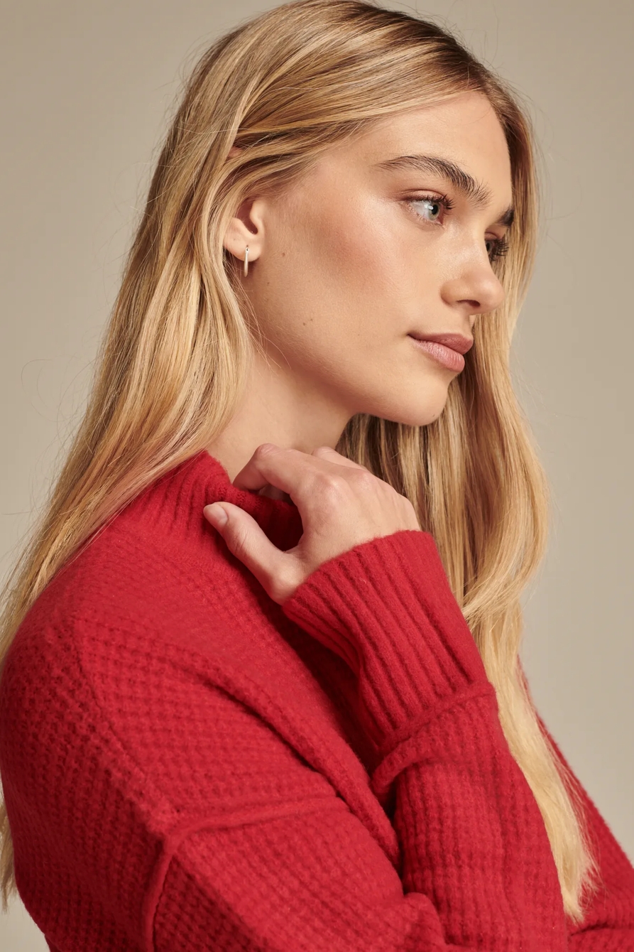CLOUDSOFT MOCK NECK SWEATER, image 2