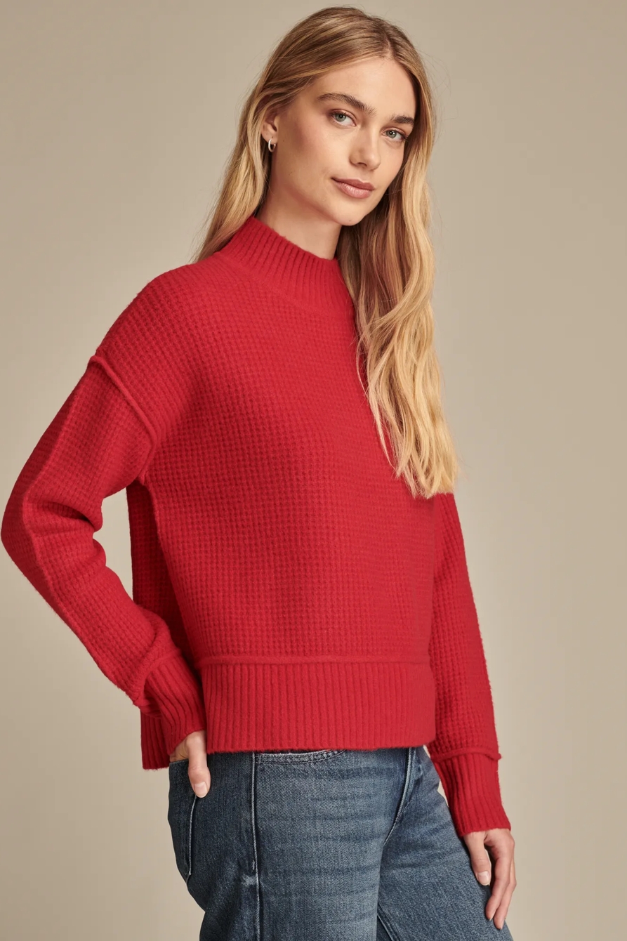 CLOUDSOFT MOCK NECK SWEATER, image 3