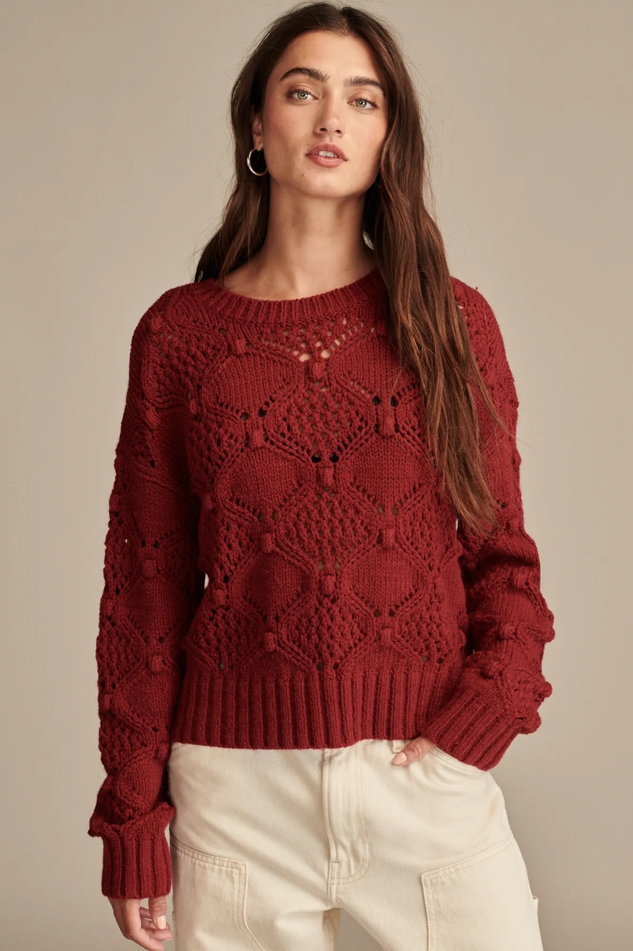 BOBBLE CREW NECK SWEATER, image 2