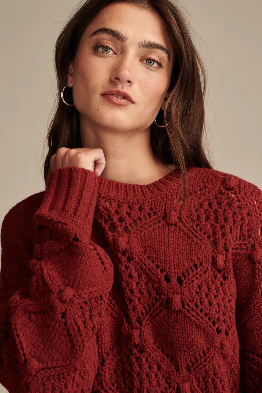 BOBBLE CREW NECK SWEATER, image 3