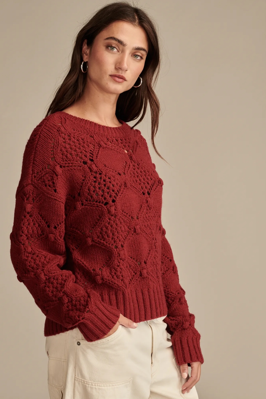 BOBBLE CREW NECK SWEATER, image 4