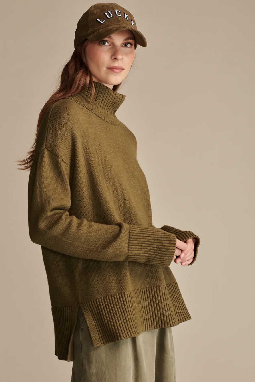 MOCK NECK TUNIC SWEATER, image 3