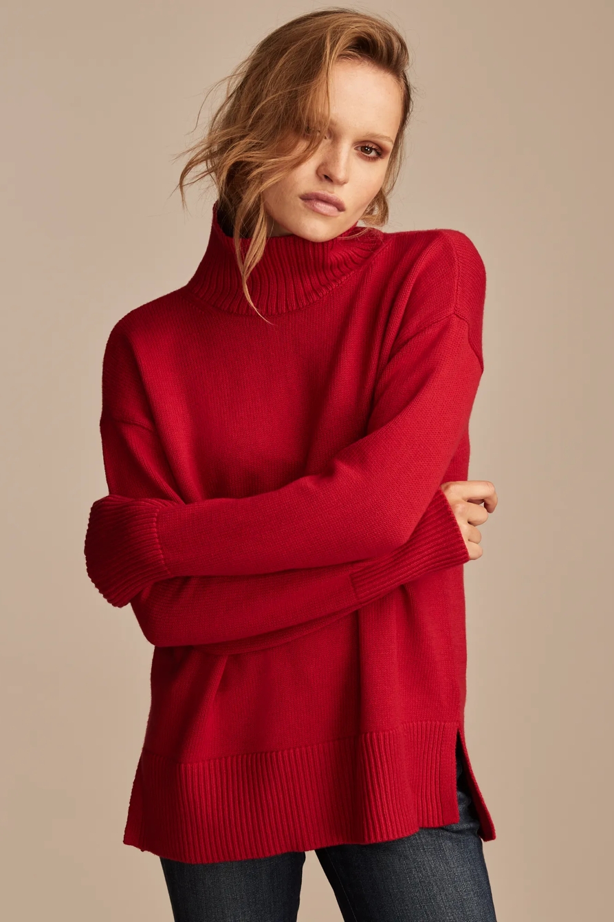 MOCK NECK TUNIC SWEATER, image 2