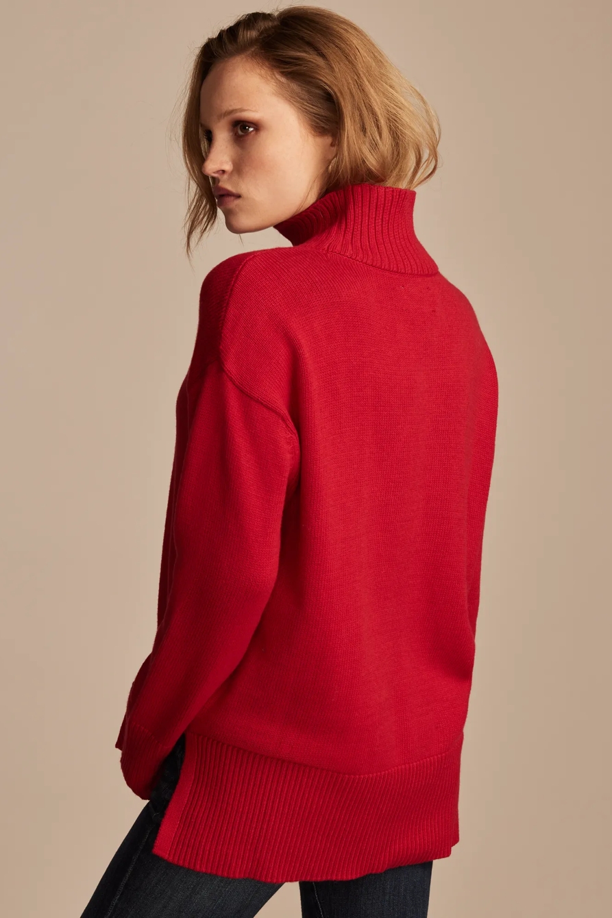 MOCK NECK TUNIC SWEATER, image 3