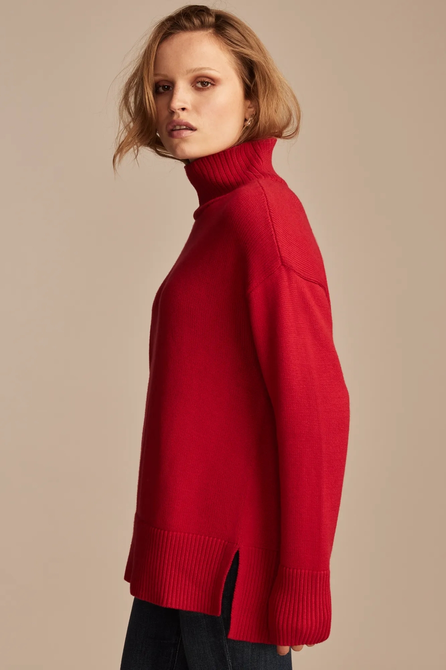 MOCK NECK TUNIC SWEATER, image 4