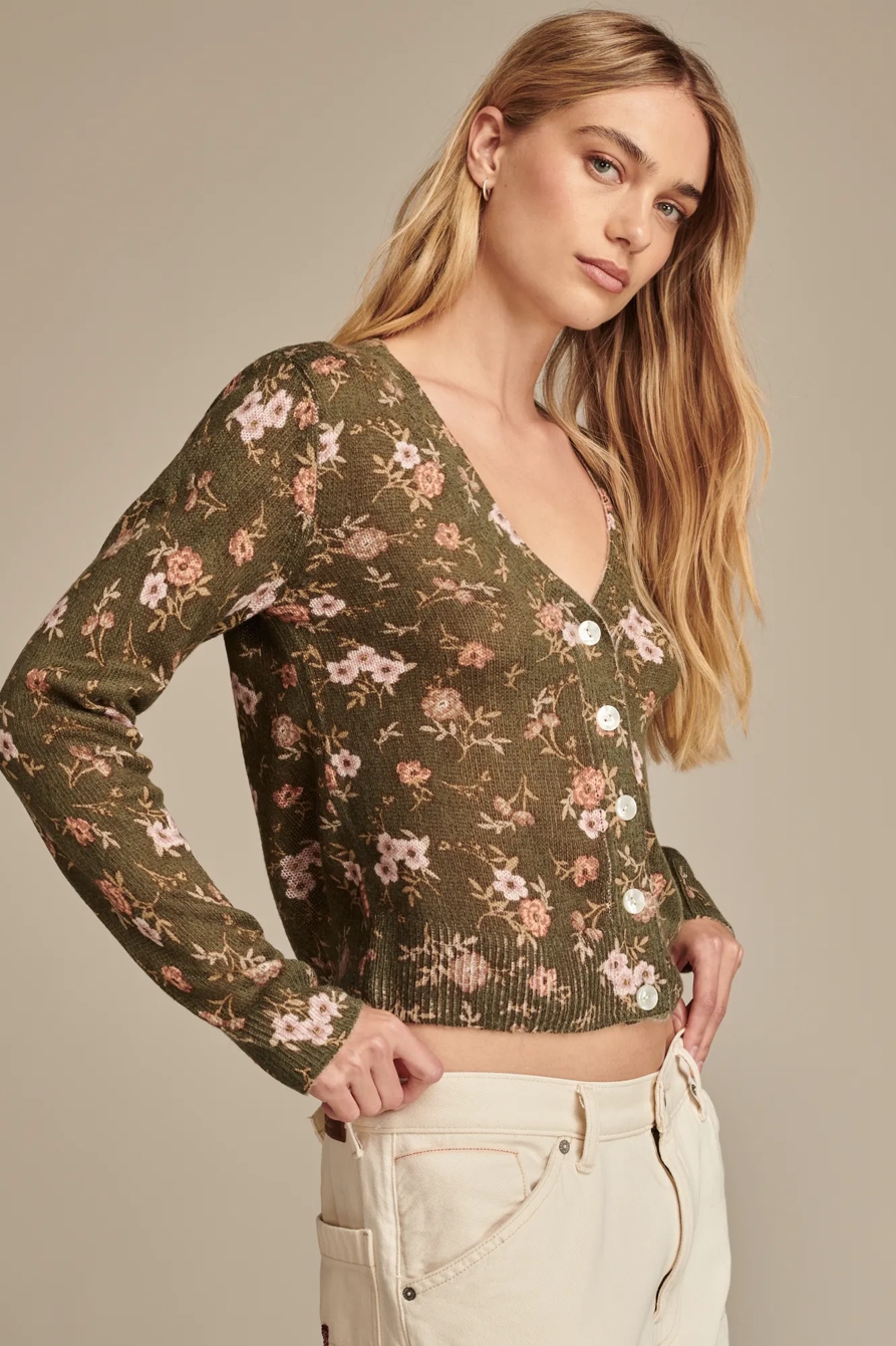 FLORAL PRINT CARDIGAN, image 3