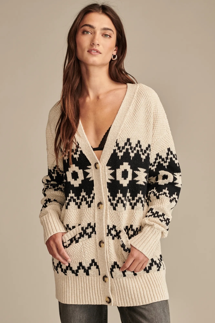 NOVELTY PATTERN CARDI, image 1