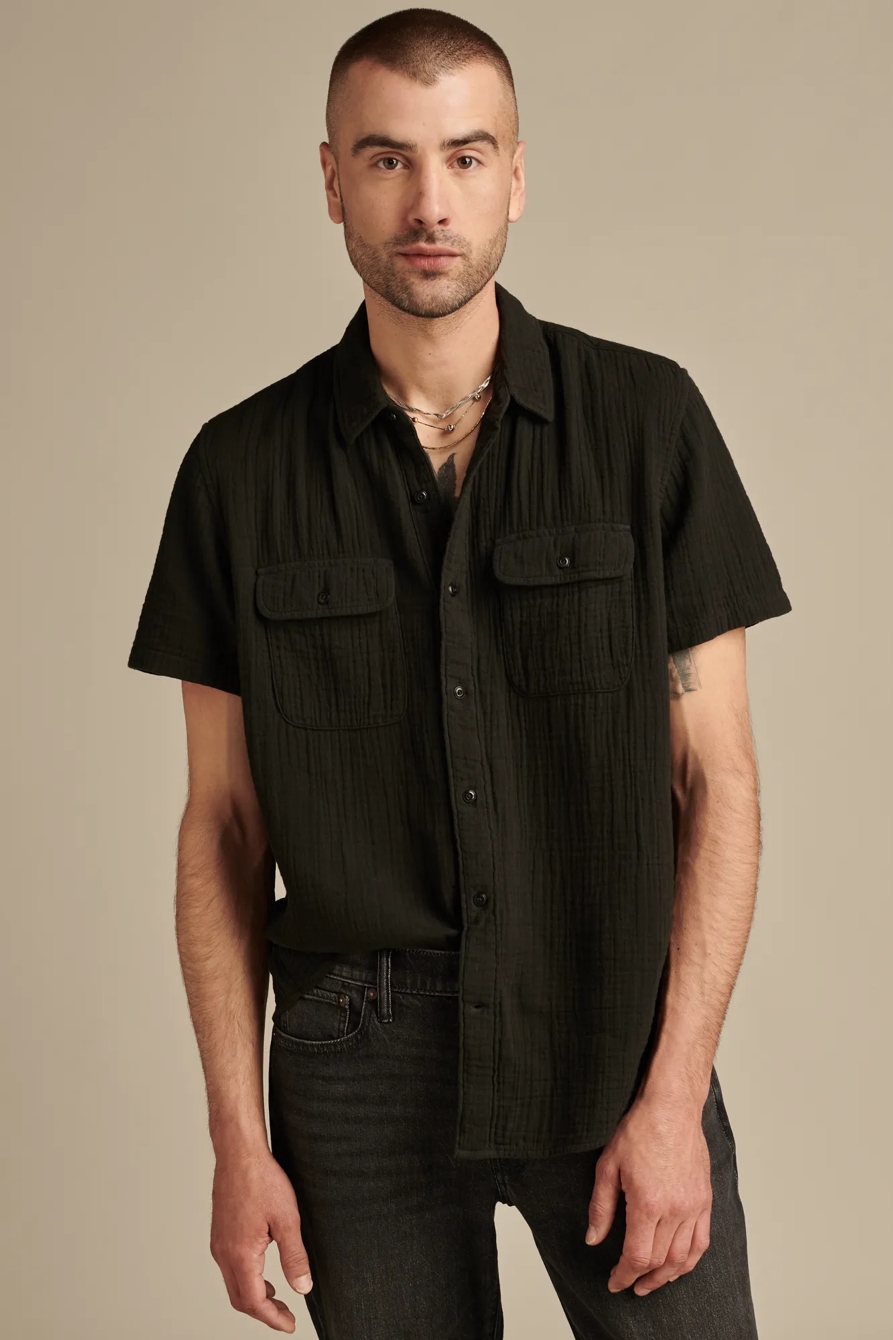 Short Sleeve Double Weave Utility Shirt, image 1