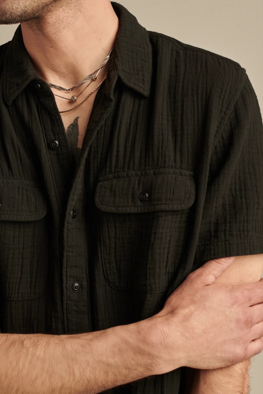 Short Sleeve Double Weave Utility Shirt, image 2