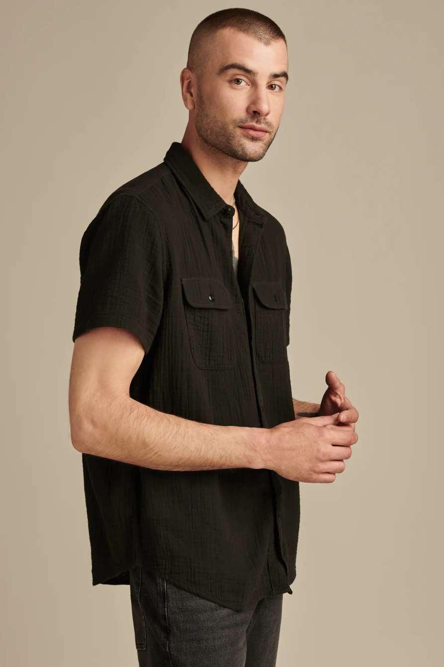 Short Sleeve Double Weave Utility Shirt, image 3