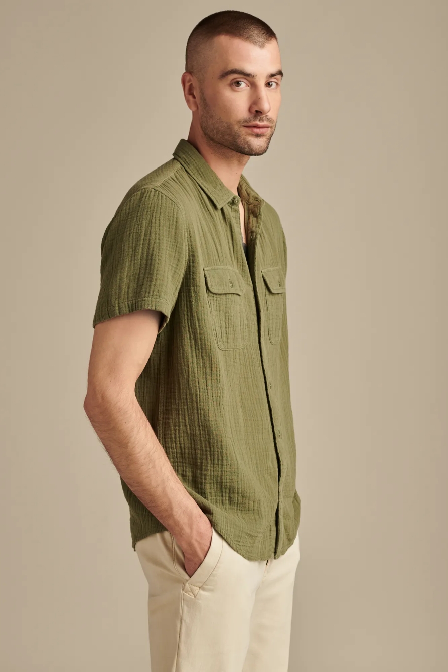 Short Sleeve Double Weave Utility Shirt, image 4