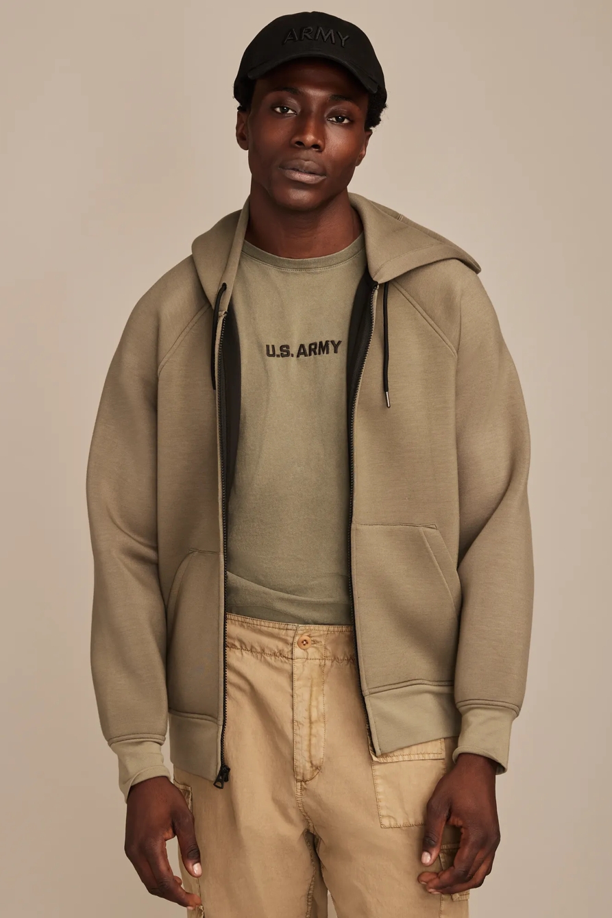 ARMY X LUCKY SCUBA FULL ZIP HOODIE, image 1