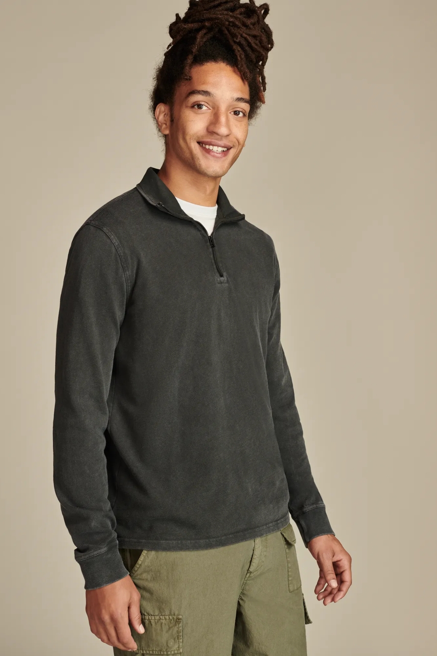 WEEKEND SLUB JERSEY QUARTER ZIP, image 3