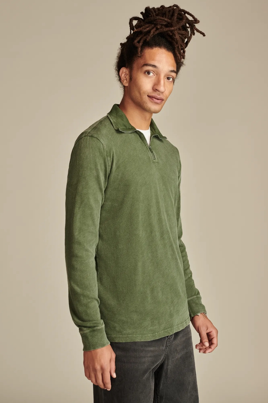 WEEKEND SLUB JERSEY QUARTER ZIP, image 3