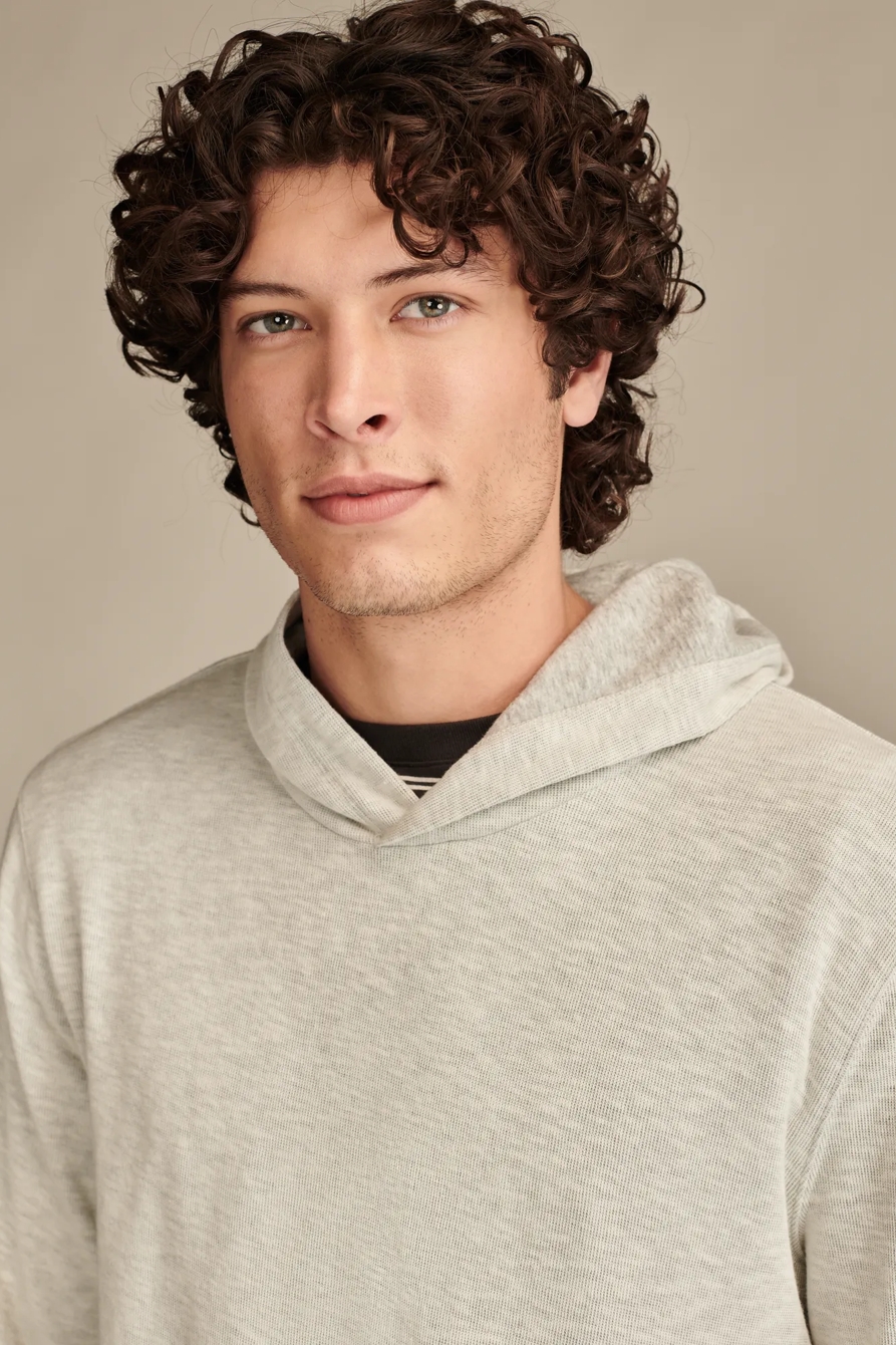 JASPE DOUBLE KNIT PULLOVER HOODIE, image 2