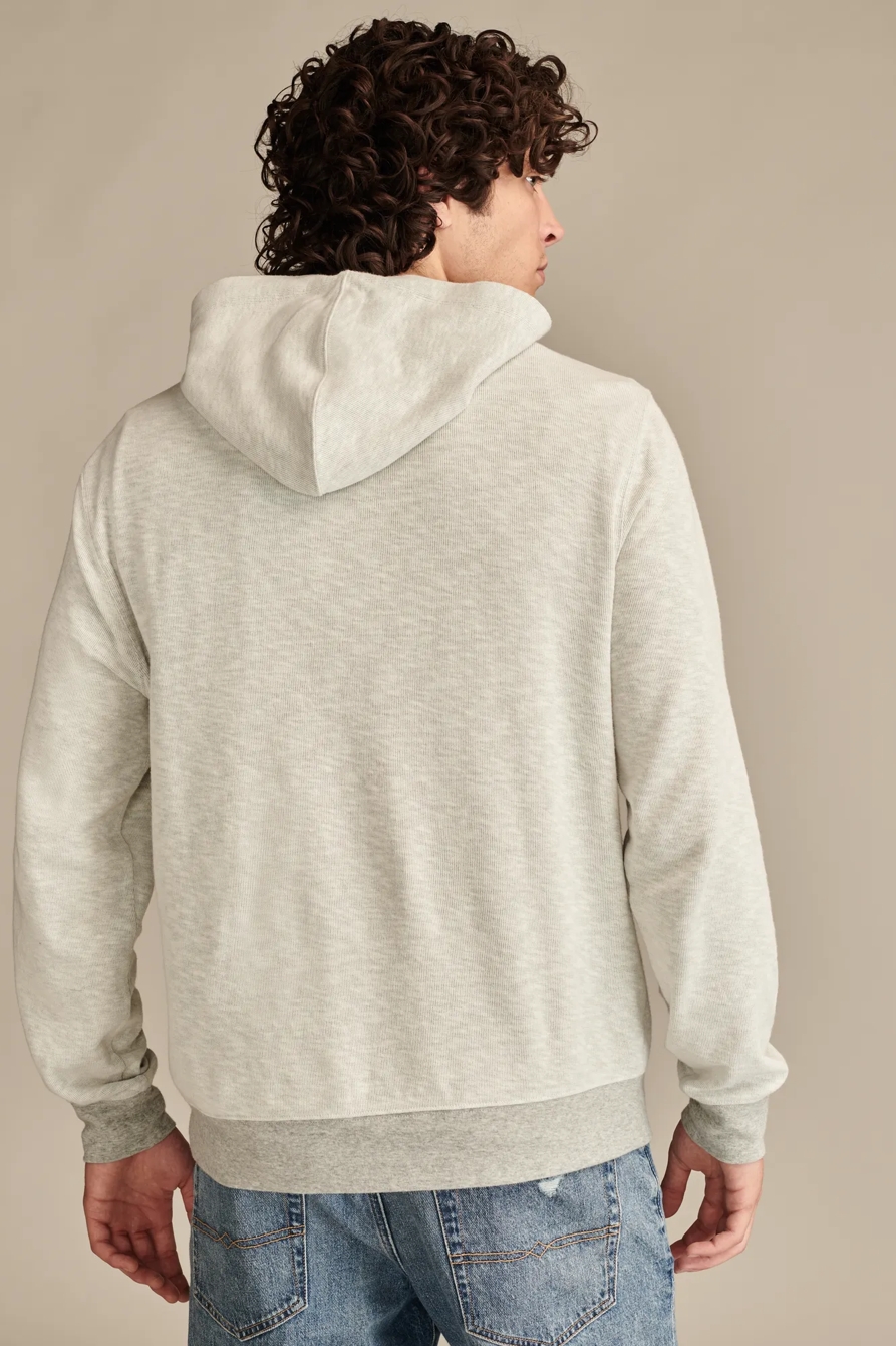 JASPE DOUBLE KNIT PULLOVER HOODIE, image 4