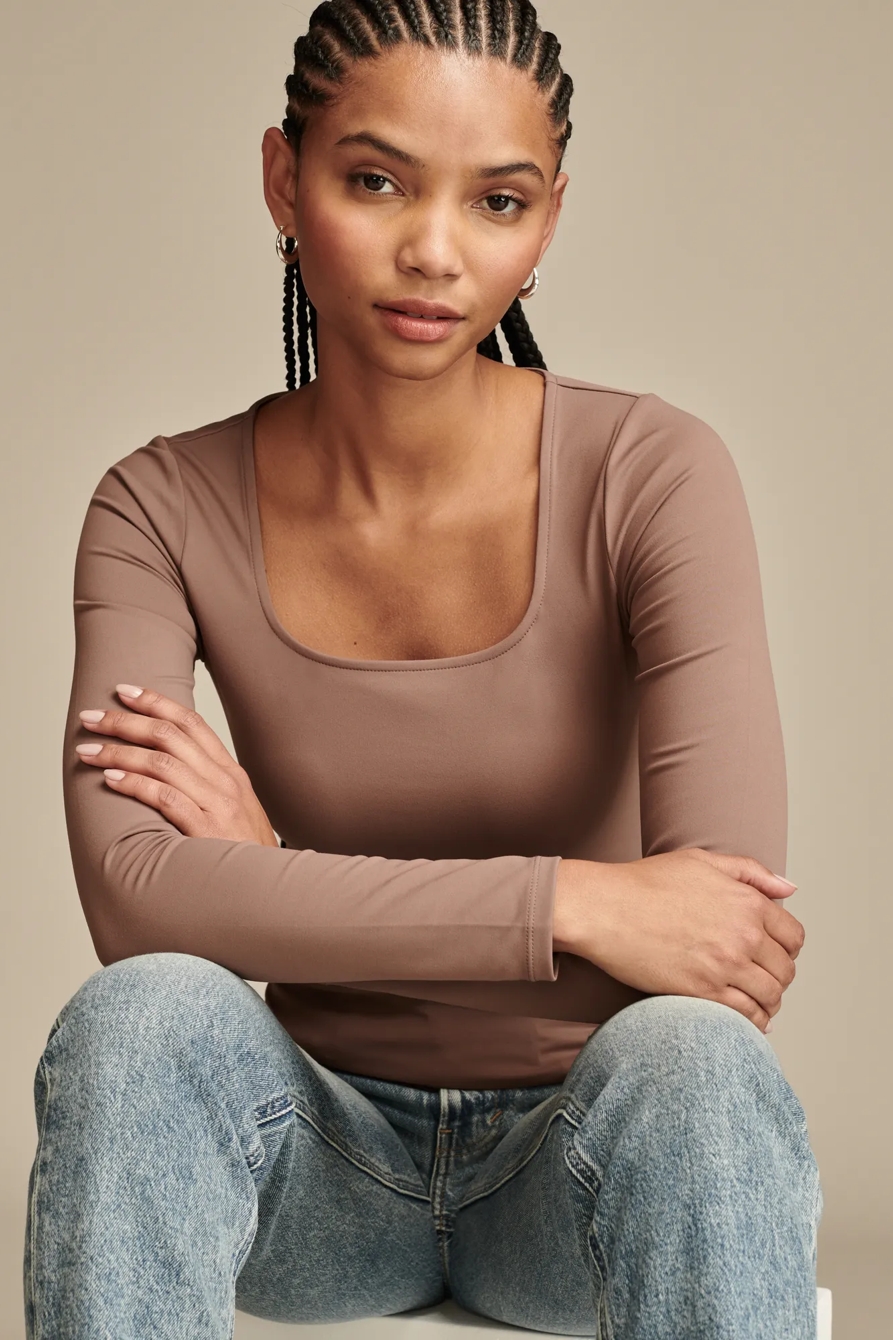 CONTOUR SQUARE NECK LONG SLEEVE, image 2