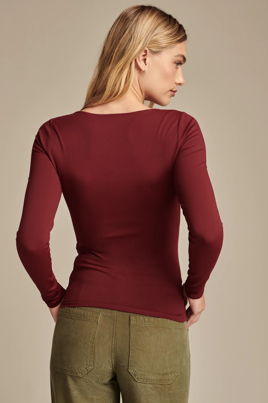 CONTOUR SQUARE NECK LONG SLEEVE, image 4