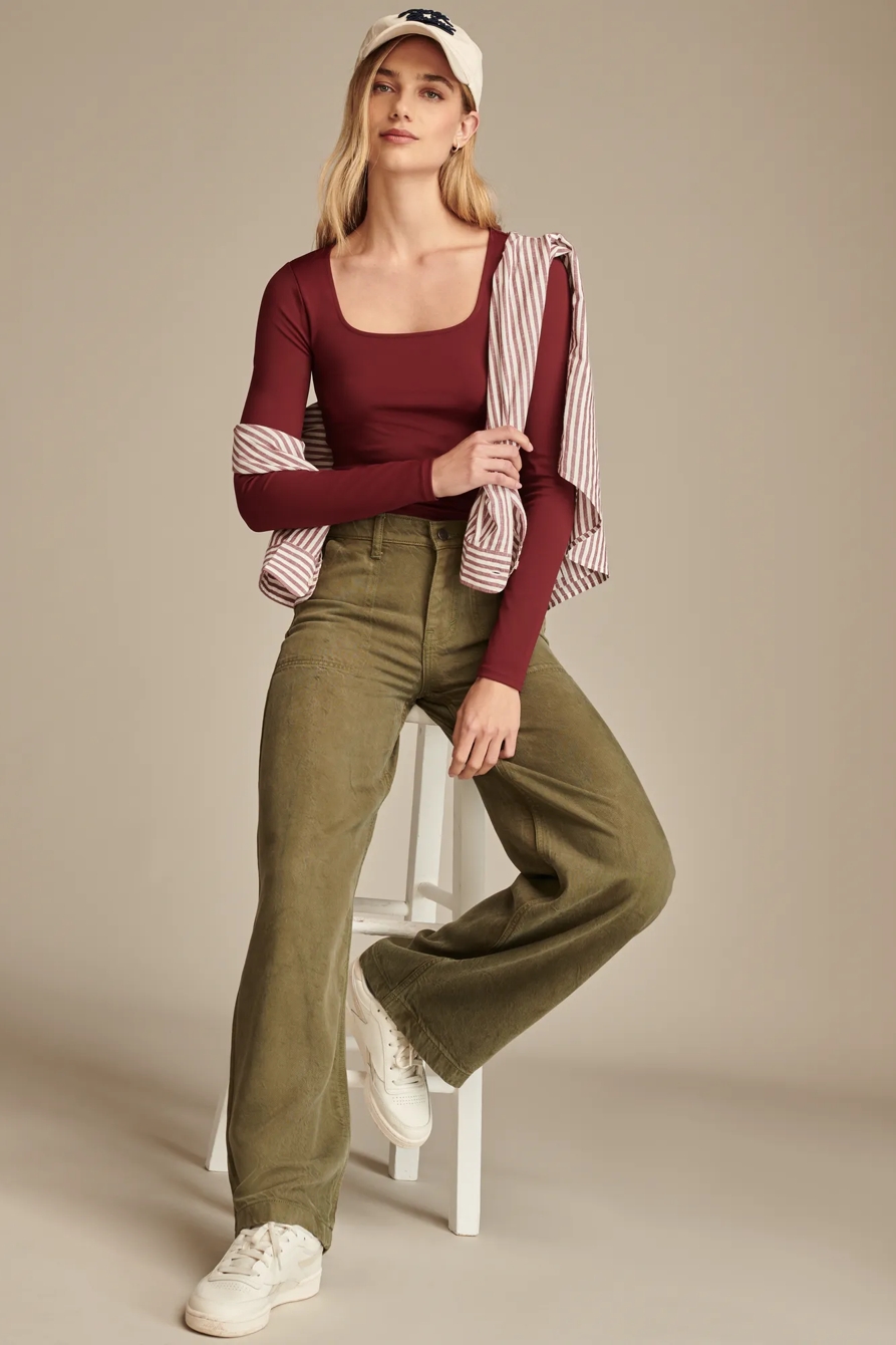 CONTOUR SQUARE NECK LONG SLEEVE, image 5