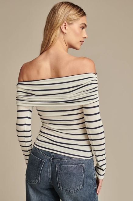 STRIPE OFF THE SHOULDER TOP, image 4