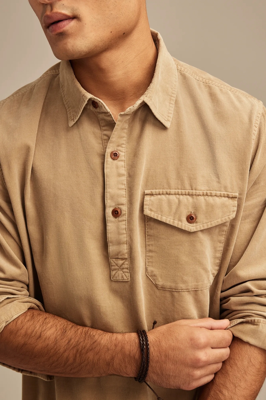 CORDUROY POP-OVER SHIRT, image 3