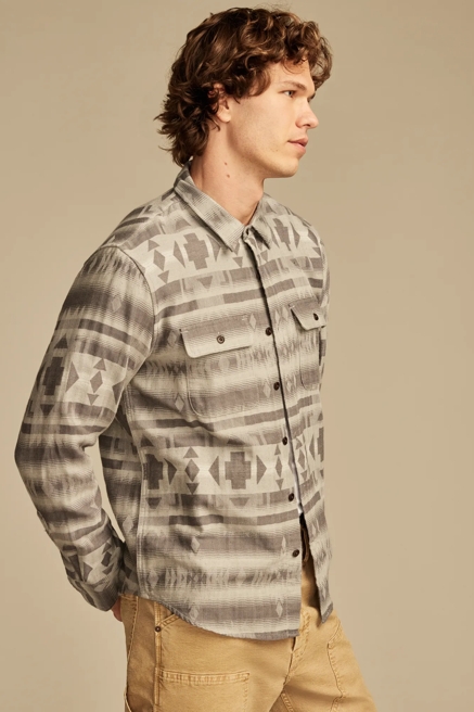 JACQUARD DOUBLE WEAVE HUMBOLDT LONG SLEEVE SHIRT, image 3