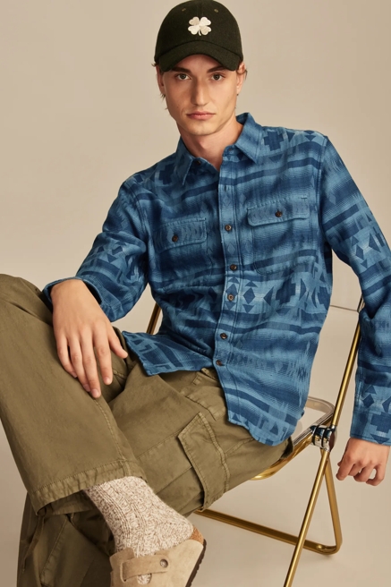 JACQUARD DOUBLE WEAVE HUMBOLDT LONG SLEEVE SHIRT, image 1