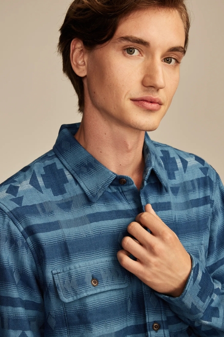 JACQUARD DOUBLE WEAVE HUMBOLDT LONG SLEEVE SHIRT, image 2