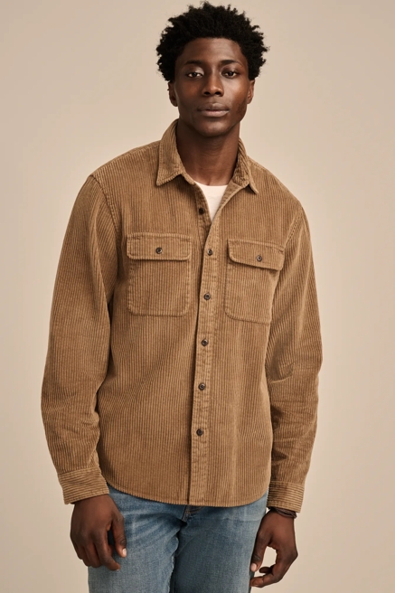 BIG CORD LONG SLEEVE UTILITY SHIRT, image 2