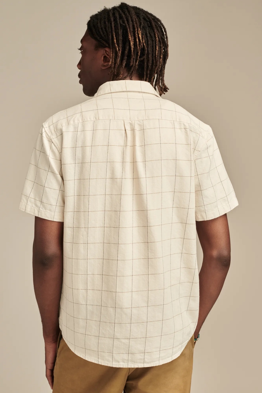 Short Sleeve Windowpane Shirt, image 4