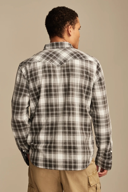 COLE HAUSER WASHED PLAID WESTERN SHIRT, image 3