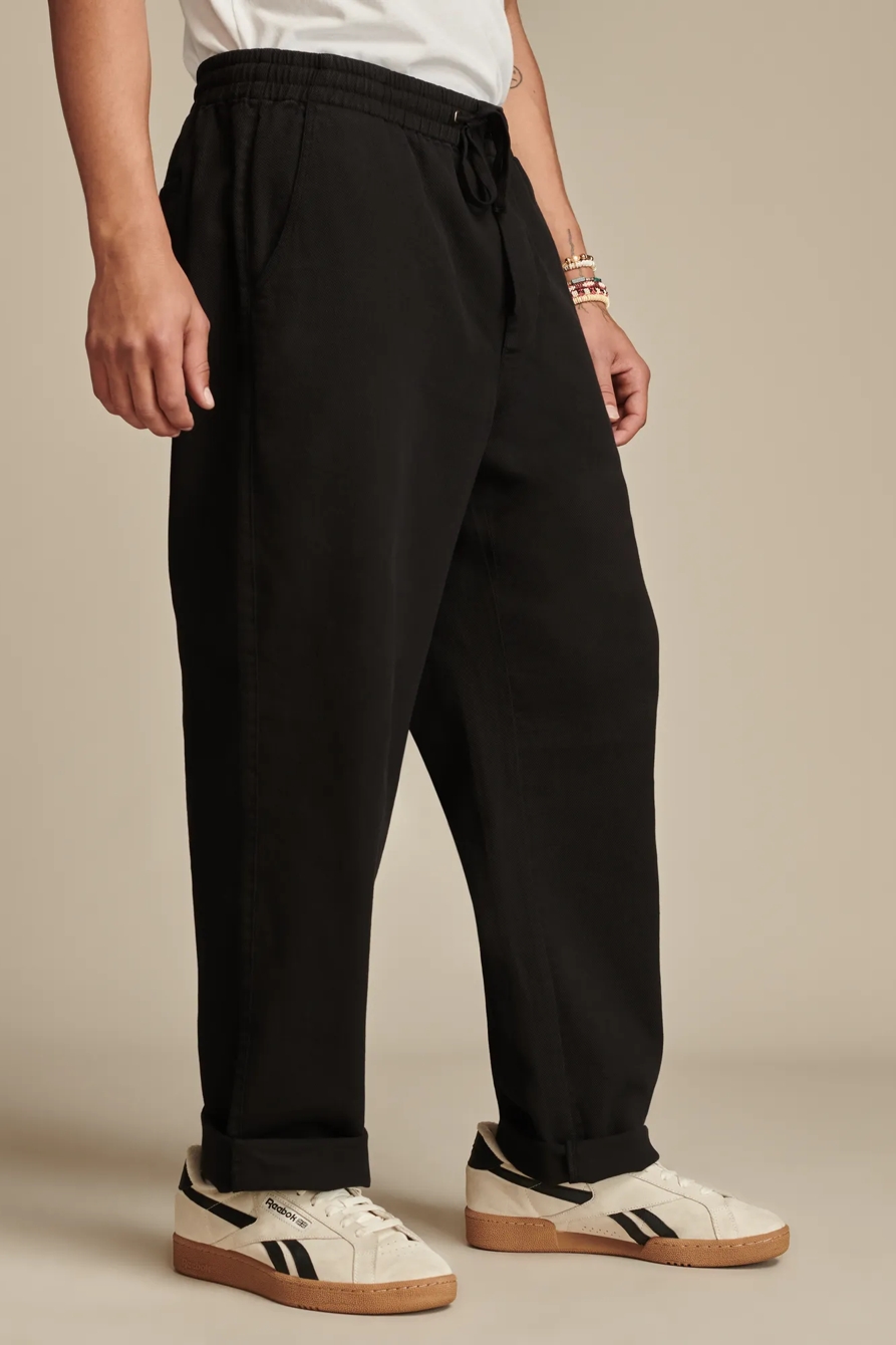 Relaxed Fit Pull On Twill Pant, image 4