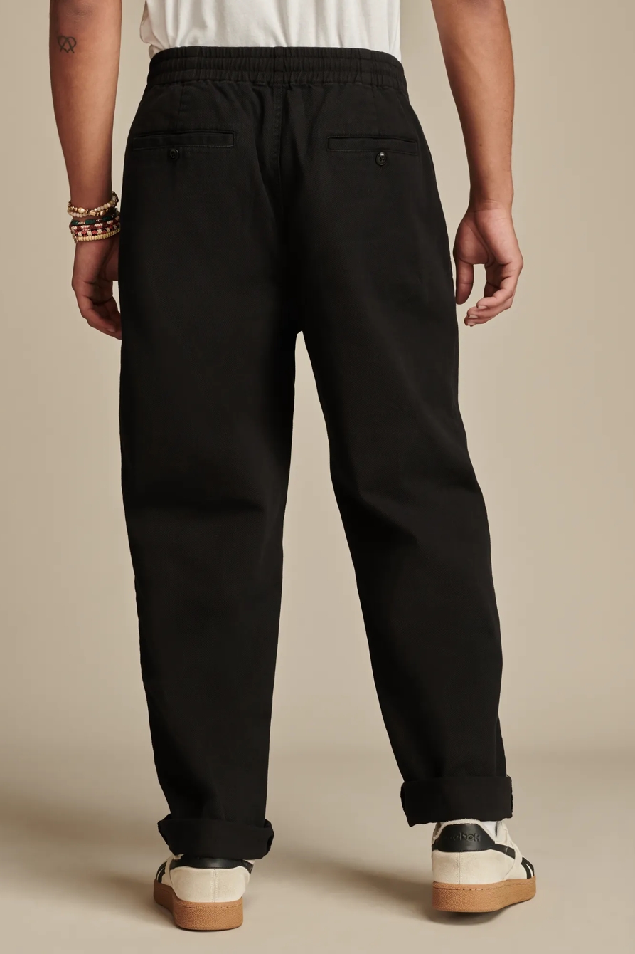 Relaxed Fit Pull On Twill Pant, image 5
