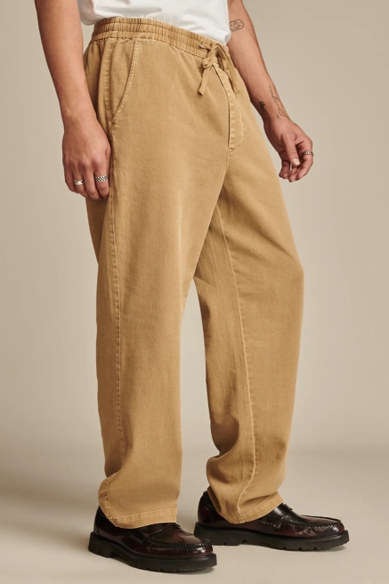 Relaxed Fit Pull On Twill Pant, image 4