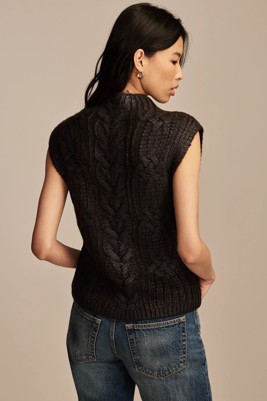 METALLIC SWEATER VEST, image 3