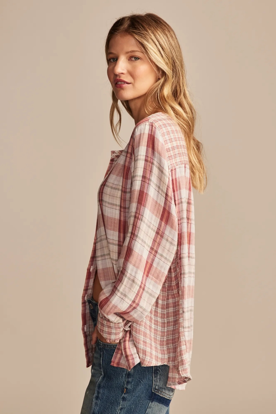 PLAID MIX BUTTON DOWN SHIRT, image 4