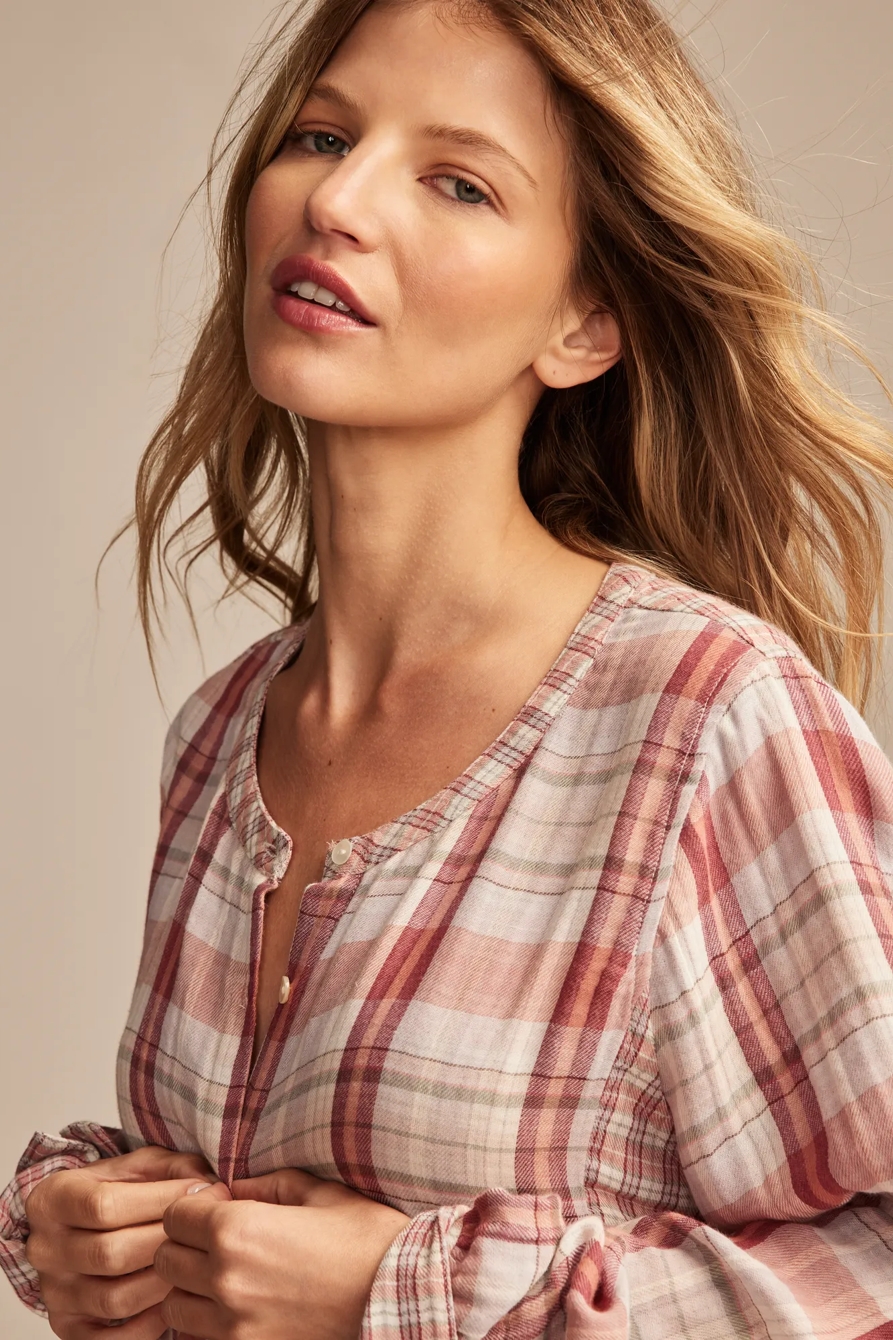 PLAID MIX BUTTON DOWN SHIRT, image 5
