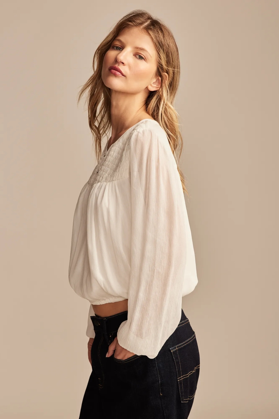 SMOCKED BUBBLE TOP, image 4