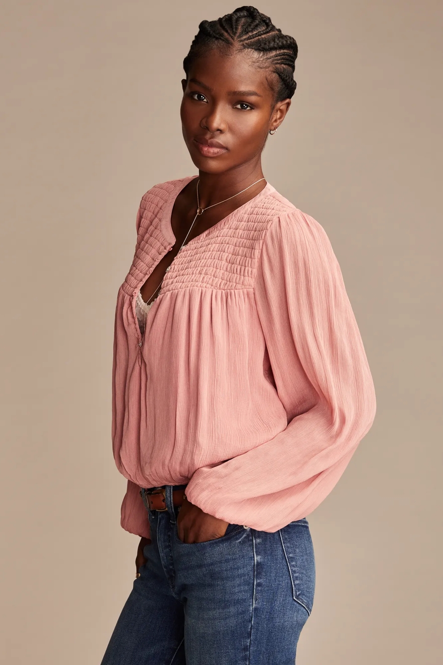 SMOCKED BUBBLE TOP, image 4