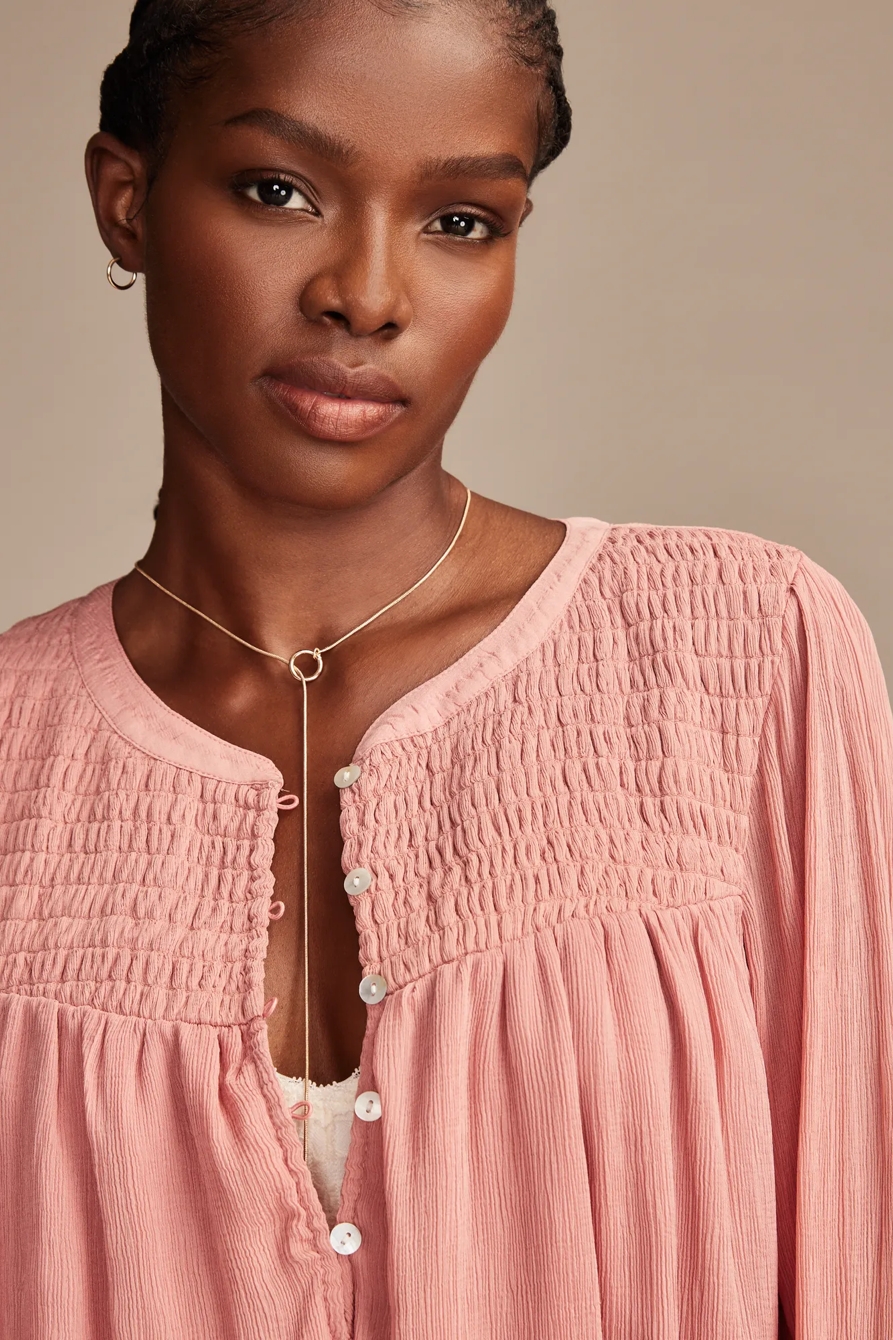 SMOCKED BUBBLE TOP, image 5