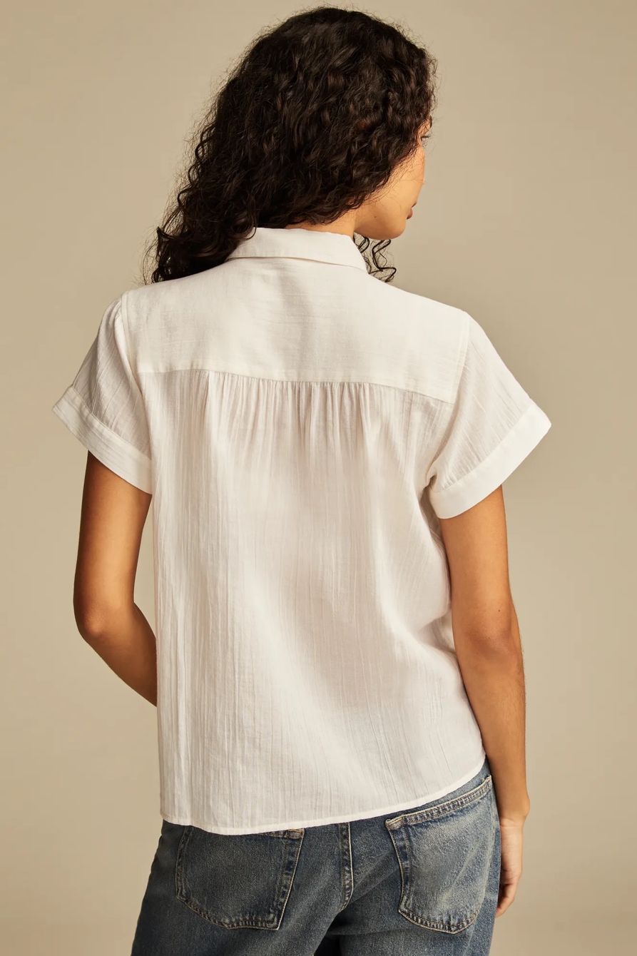 PINTUCK PETER PAN BLOUSE, image 4