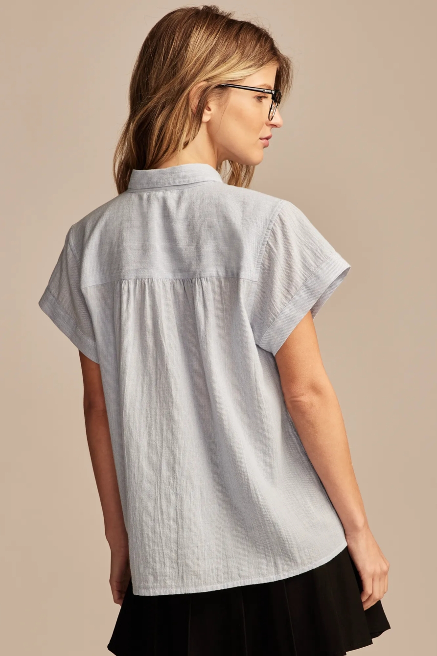 PINTUCK PETER PAN BLOUSE, image 3