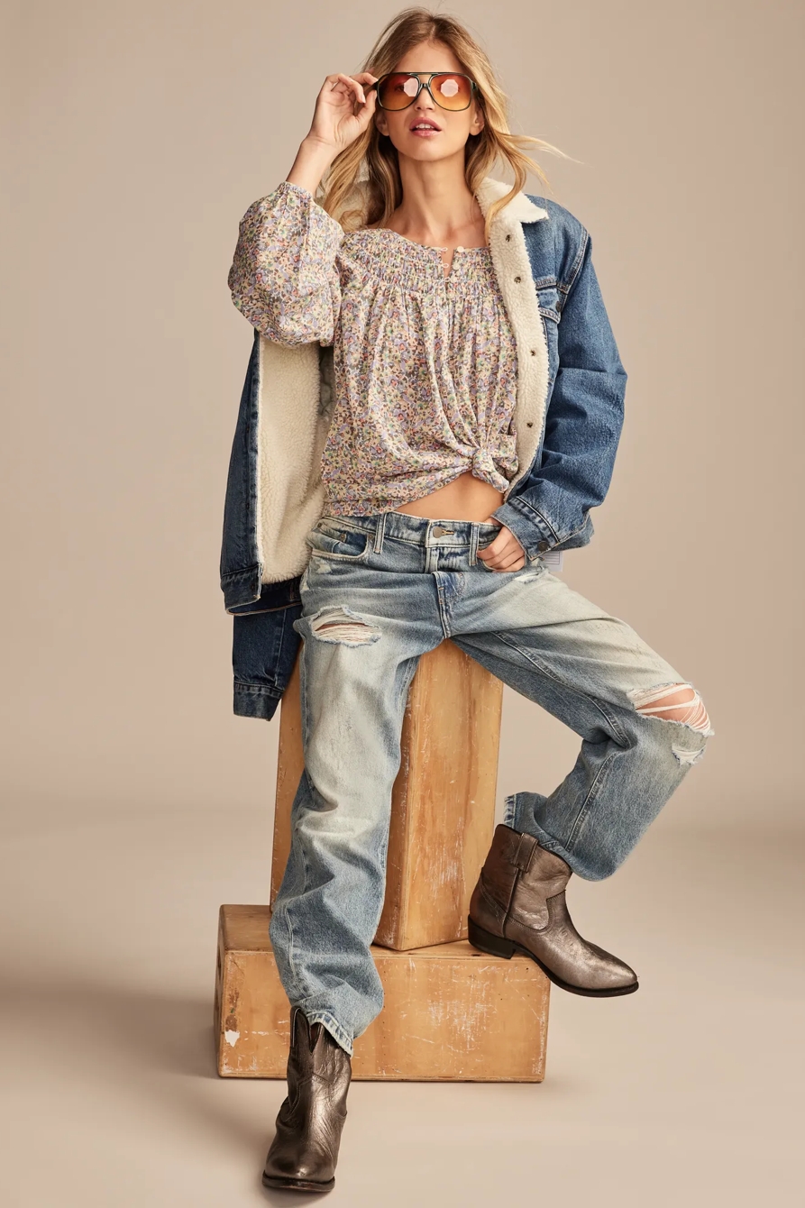 EASY SMOCKED BLOUSE, image 2