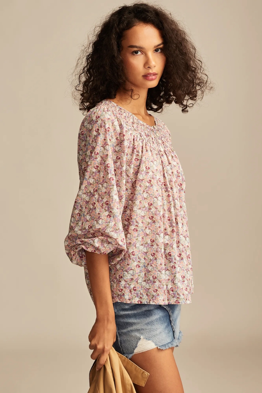 EASY SMOCKED BLOUSE, image 3